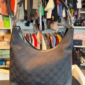 Gucci Black Monogram Women's Bag
